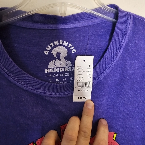 Authentic Hendrix Jimi Hendrix Graphic Tee Size XL NWT Pacsun - Picture 2 of 5